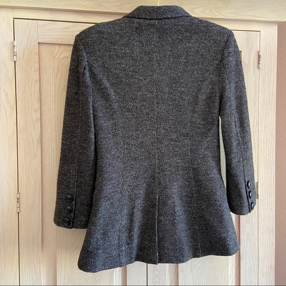 Cartonnier Anthropologie Gray Knit Blazer Cardigan | Size Extra Small - Picture 4 of 8